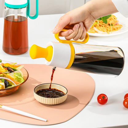 2-in-1 BBQ Oil Dispenser with Silicone Brush