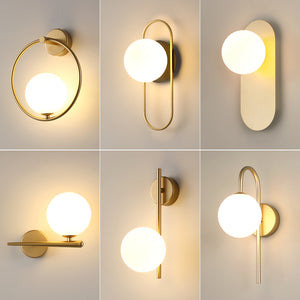 Modern Minimalist Hotel Living Room Background Wall Light