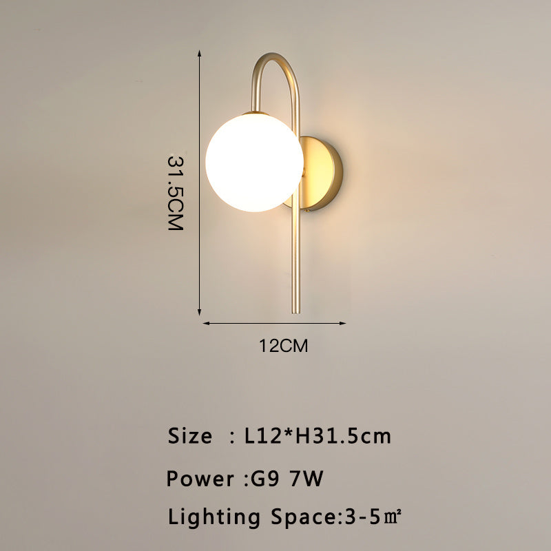 Modern Minimalist Hotel Living Room Background Wall Light