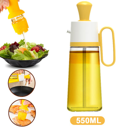 2-in-1 BBQ Oil Dispenser with Silicone Brush