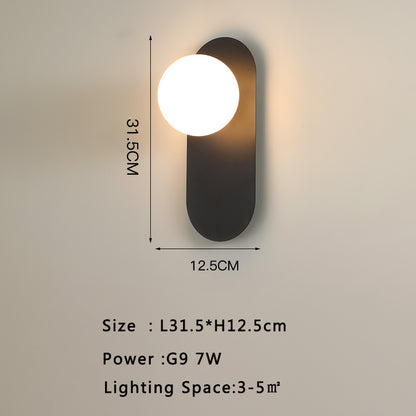 Modern Minimalist Hotel Living Room Background Wall Light